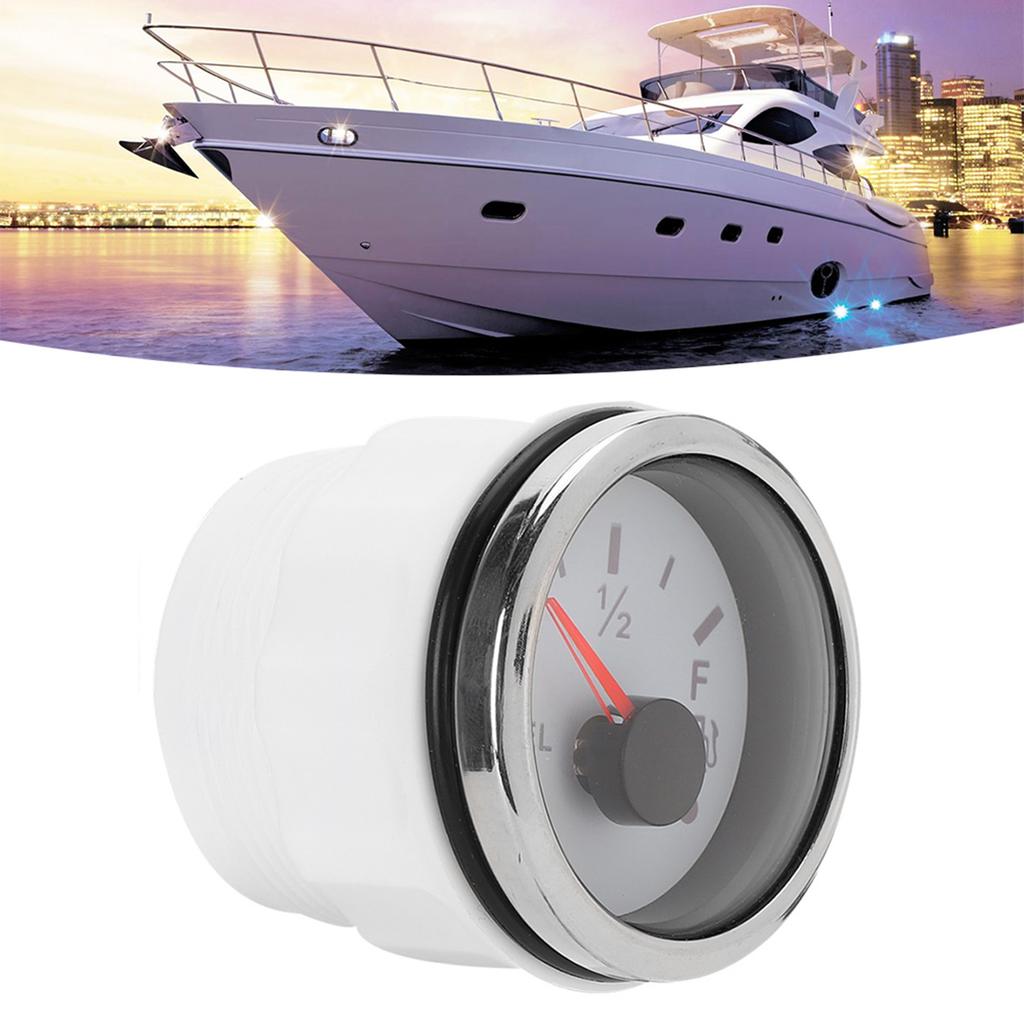 2in Fuel Level Gauge Intelligent Alarm IP67 Waterproof Marine Auto Instrument 316 Stainless