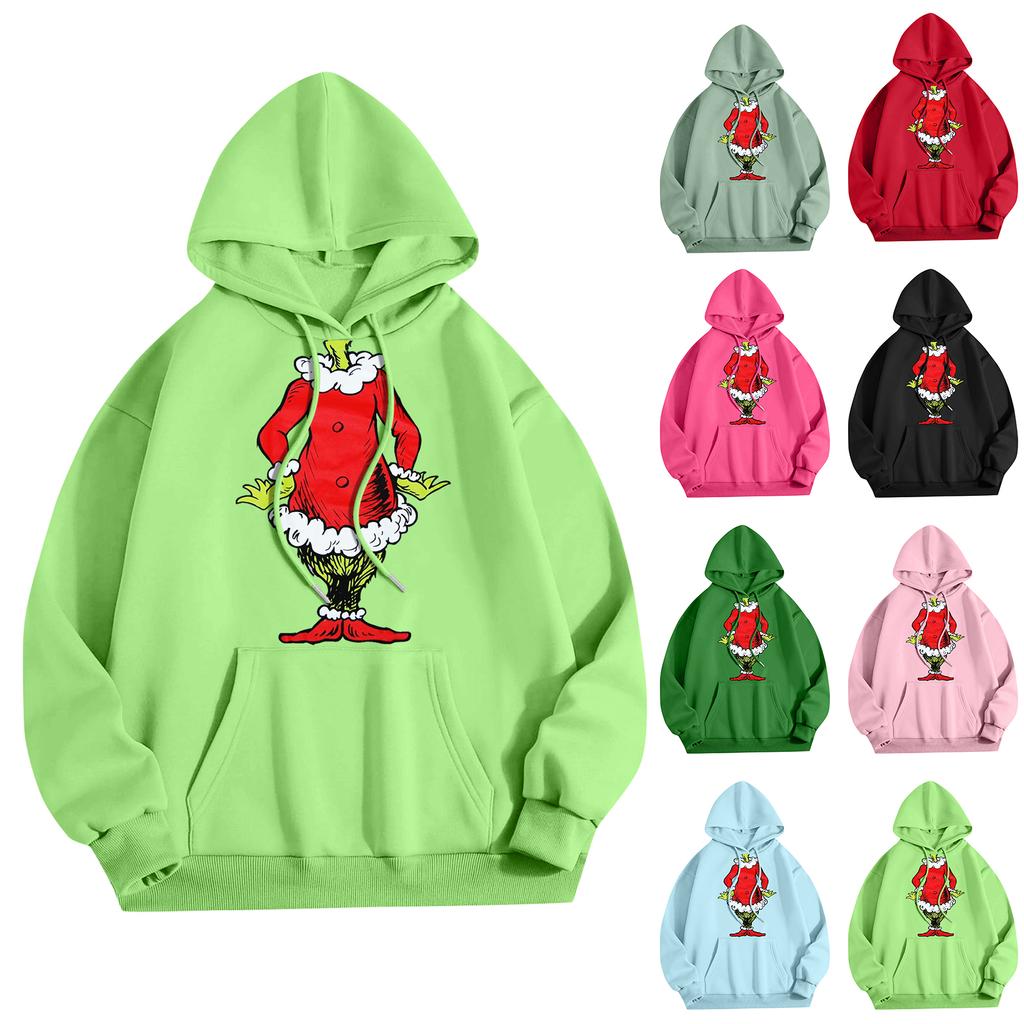 Women's Fashion Women's Lightweight Long Sleeve Pullover With Pockets Preppy Graphic Hoodie