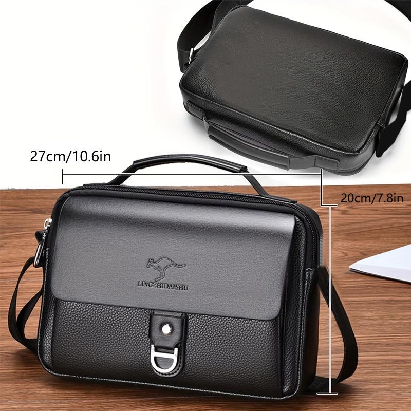 Men s single-shoulder bag, crossbody bag, casual business travel portable shoulder messenger bag