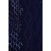 Navy Blue Openwork Knitwear Sweater Tctaw22ak0089