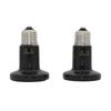 E27 Pet Heating Light 25W 50W Mini Infrared Ceramic Emitter Heat Bulb Black For Reptile Pet Brooder Lamp