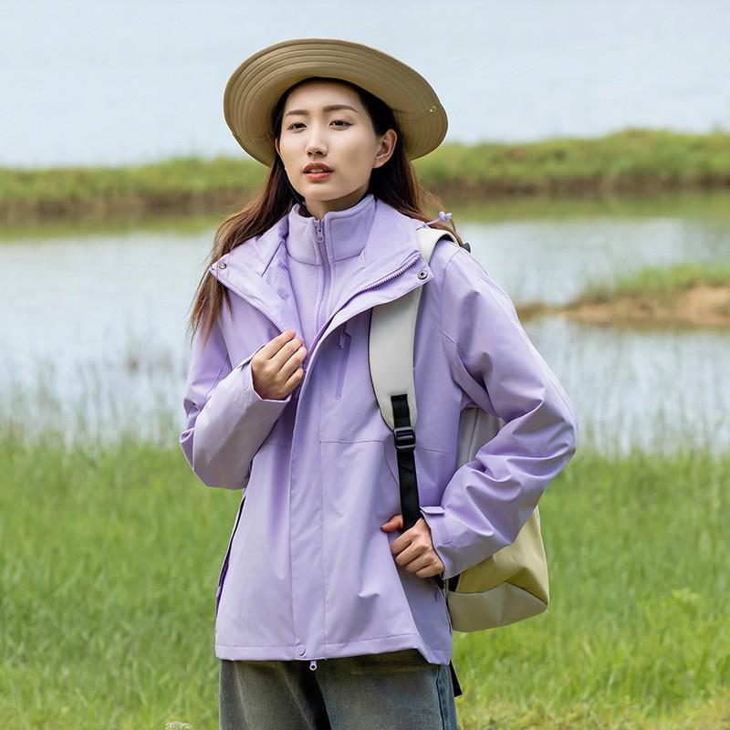 3-in-1 Waterdicht Winddicht Wandeljack Met Afneembaar Fleece Voering Heren Dames Buiten Reizen Klimmen