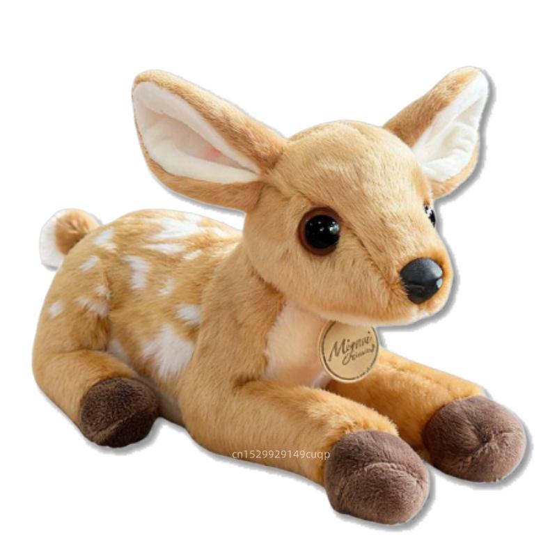 Practical Home Decor Unisex Kids 25Cm Cartoon Cute 2025 Christmas Elk Plush Doll Pillow Lying Sika Deer Animal Stuffed Toy Home Decoration Gift For Children