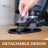 Espresso Machine Cleaning Accessories Electric Automatic Portafilter Cleaner Stainless Steel Handle Station with Coffee Grounds Spill Catcher Brush &
