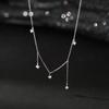 Xiaomi S925 Sterling Silver Necklaces For Women Simple Chain Fashion Minimalist Pendant Necklaces Gold Zircon Birthday Gift