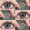 Eyeshare Brown Colored Contact Lens Natural Soft Contact Lenses for Eyes Fashion Decoration 14.2mm Yearly 2pcs=1 Pair