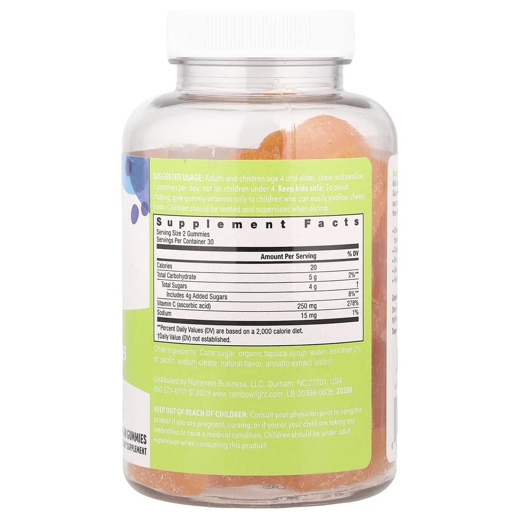 Vitamin C Gummies, Citrus, Vegan Gummies 60 Pieces