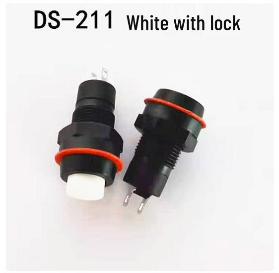 Round Red/Green Button Switch with Locking, Non-Locking & Self-Reset, 10mm Hole (DS-211/213)