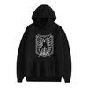 Bluza z kapturem Attack on Titan Kreskówka dla Mężczyzn Kobiet Unisex Z Nadrukiem Graficznym Fajny Streetwear Bluza z Kapturem