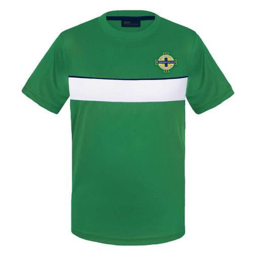 Northern Ireland Mens Contrast Striped Polyester T-Shirt