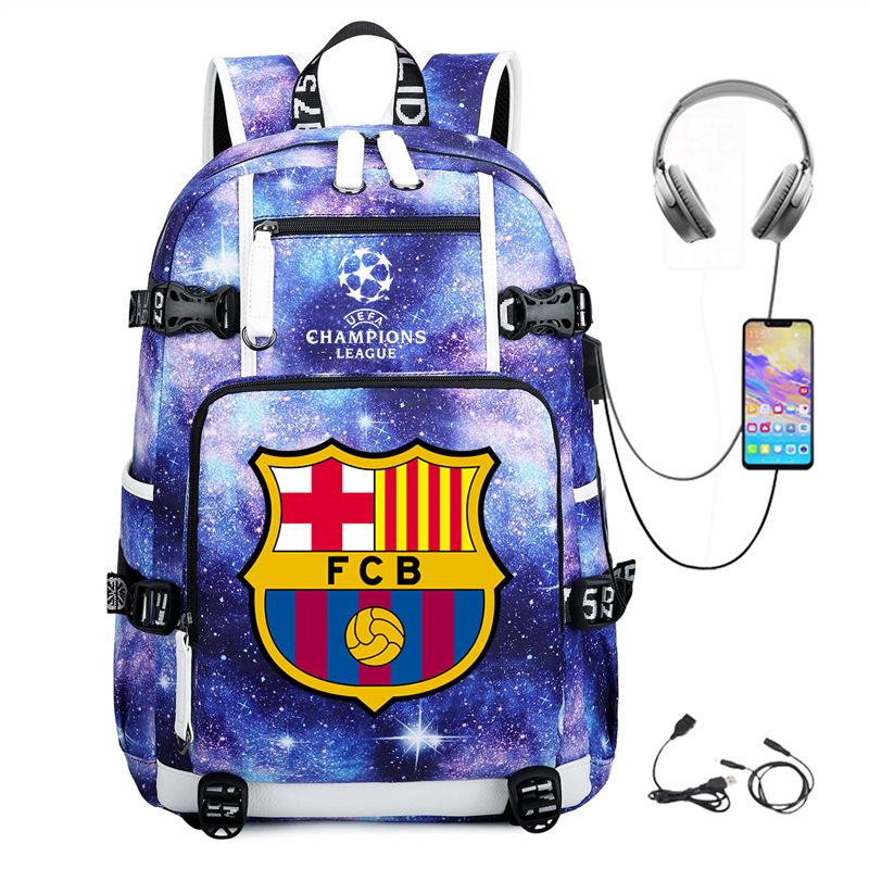 Casual Schoolbag, Simple Outdoor Usb Interface, Large-Capacity Travel Bag, Load Reduction Trend Backpack