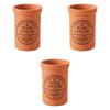 Set of 3 Terracotta Wine Coolers X Cm Wine Cooler Setomonohonpo [12 17.5 (1250 Cc)]