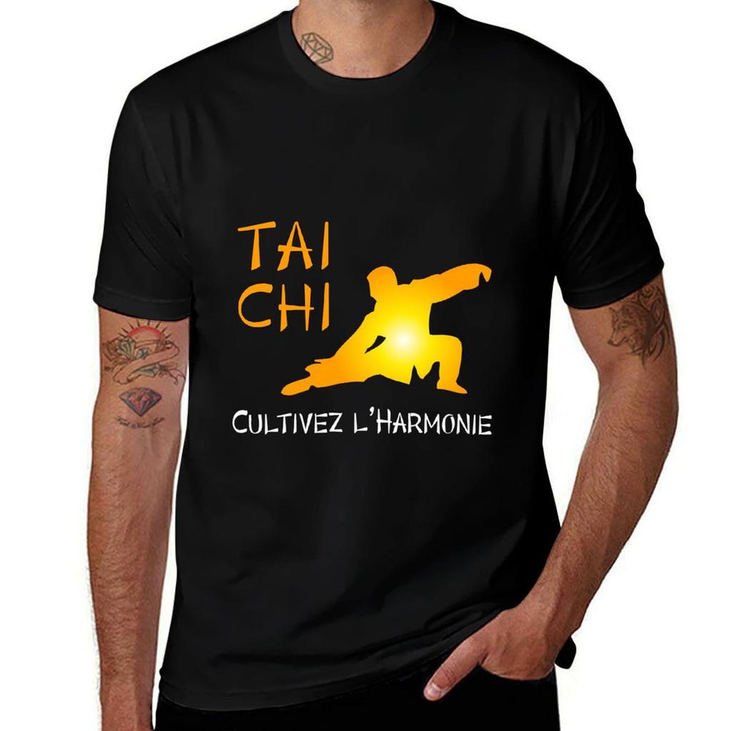 Tai Chi Cultivez Lharmonie 2 Tshirt Urban Style Casual Short Sleeve Top