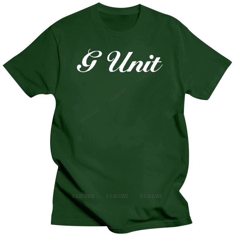 GUOYAN TOP Nieuw aangekomen korte mouw merk heren katoenen top 50 Cent G-unit Gorilla Unit T-shirt print t-shirts mannelijke casual stijl t-shirt 2XL