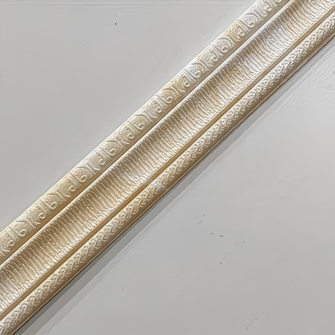 

1pc 90.55 inch Self-Adhesive Foam Molding Trim, 3D foam Skirting Board,Wall Sticker, Sealing Strip Door Frame Edge Decoration 1pc жовтий