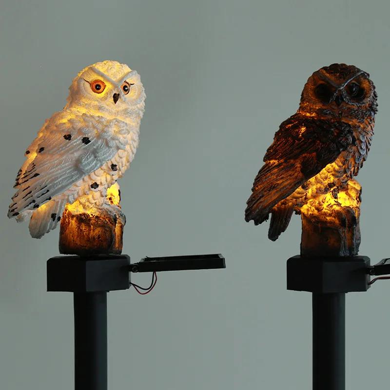 Solar-Powered Owl Garden Lights - Durable Stake Lighting for Pathways and Lawns, Illuminates At Night