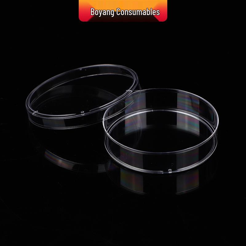 Transparent Disposable Plastic Petri Dish for Bacterial Cell Culture
