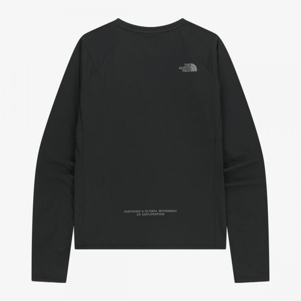 The North Face Women S Step Up Long Sleeve Round Tee Black Nt7tr81j