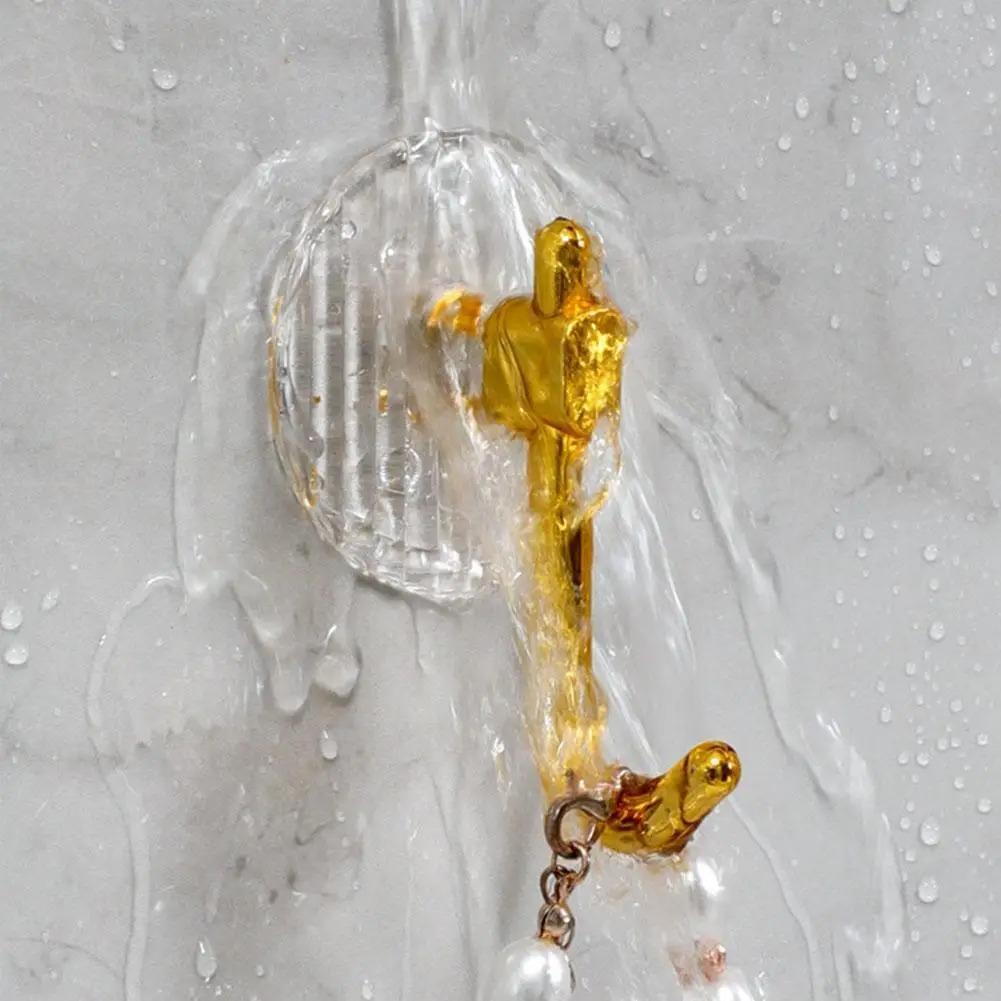 Self Adhesive Acrylic Wall Hooks Waterproof Towel Hooks For Bathroom Shower Home Organization For Luxury Design Strong Hold