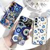 Evil Eye Hamsa Hand Aesthetic Phone Case For Samsung Galaxy A73,A72,A71,A70,A53,A52,A51,Others Soft Black Cover