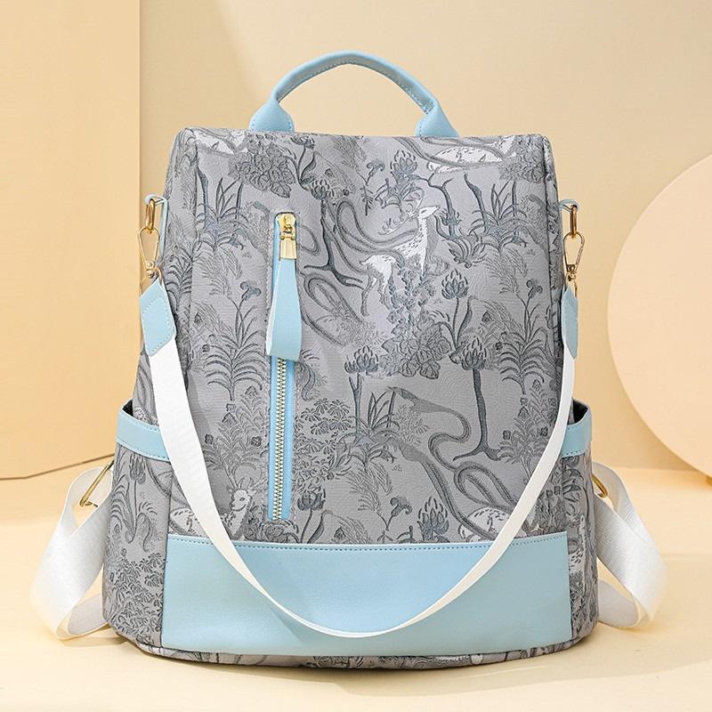 High-end Ladies' Backpack Large Capacity Women's Shoulder Bag Casual Simple Multi-functional Travel Backpack CLE