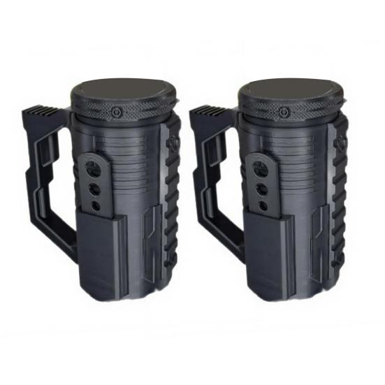 1/2Pcs Assault-Style Tactical Insulation Sleeve Portable Party Beverage Holder with Bottle Opener Beer Bottle 12oz Slim Cans Holder Men Gift