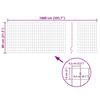 Vidaxl Euro Ogrodzenie, Stalowe, 10 X 0,8 M, Zielone