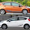 Car Door Side Skirt Vinyl Stickers For Ford Fiesta MK6 MK7 Mk8 6 7 ST Auto Line Graphic Decoration Decal Tuning Accessories