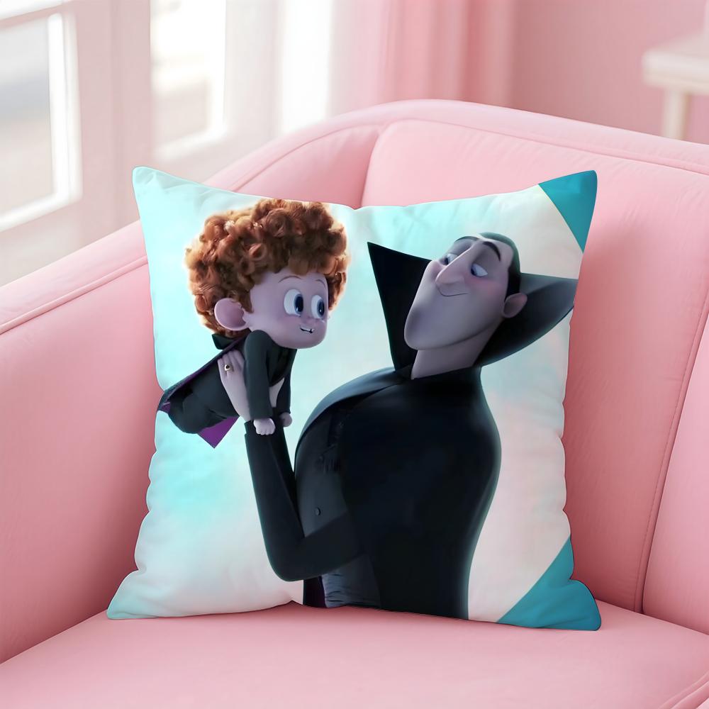 populer anime H-HotelS T-TransylvaniaS Cushion Cover Comfortable Reversible Pillow Cover Ideal for Car Sofa Bedroom & Beyond
