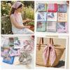 Cashew Cotton Linen Print Scarves Floral Square Handkerchief All-match Printed Silk Scarf  Vacation