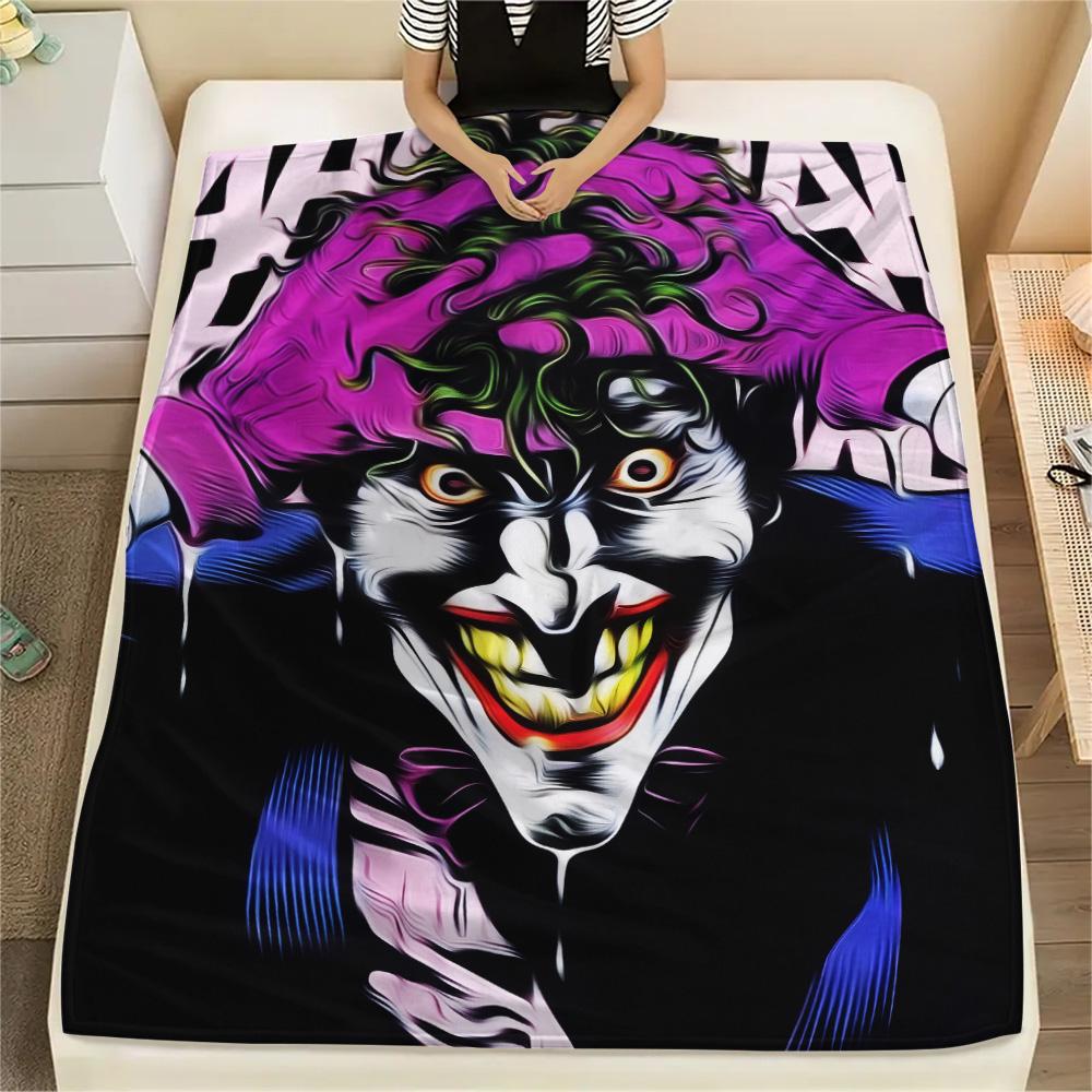 

The Purple Clown Flannel Blanket, Soft Stylish Throw for Home Decor, Great Gift for Fans, Suitable for Living Room 75x90cm