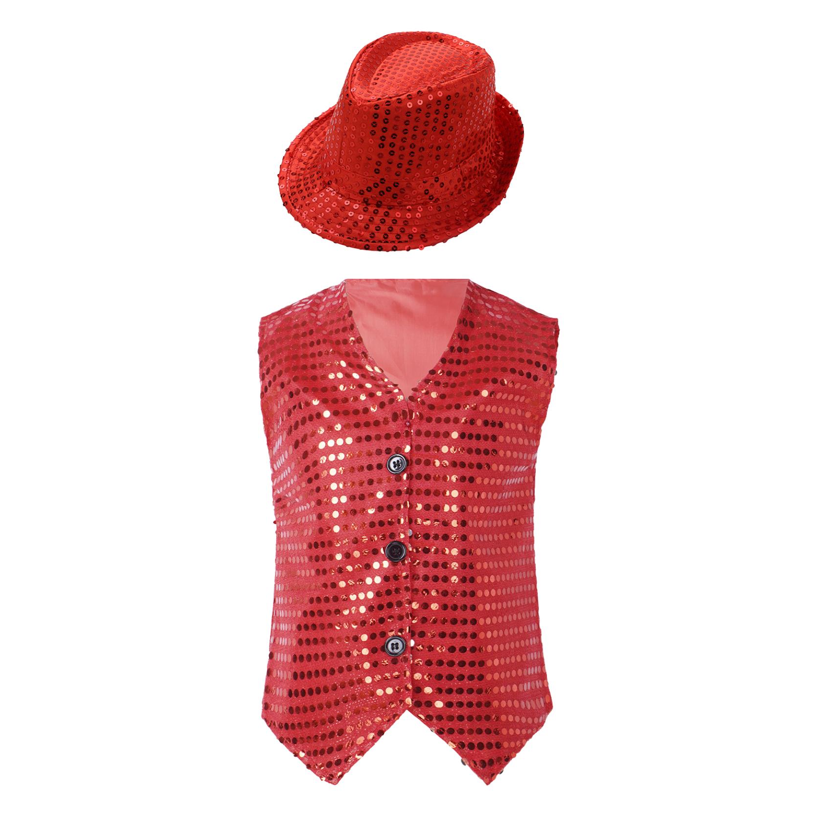 Chapeau à Paillettes MUNSKT Pour Enfants - Chapeau De Jazz Western | Fêtes Et Déguisements