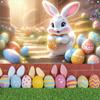 180*110cm Easter Photography Backdrop Cartoon Easter Hanging Banner  School Studio