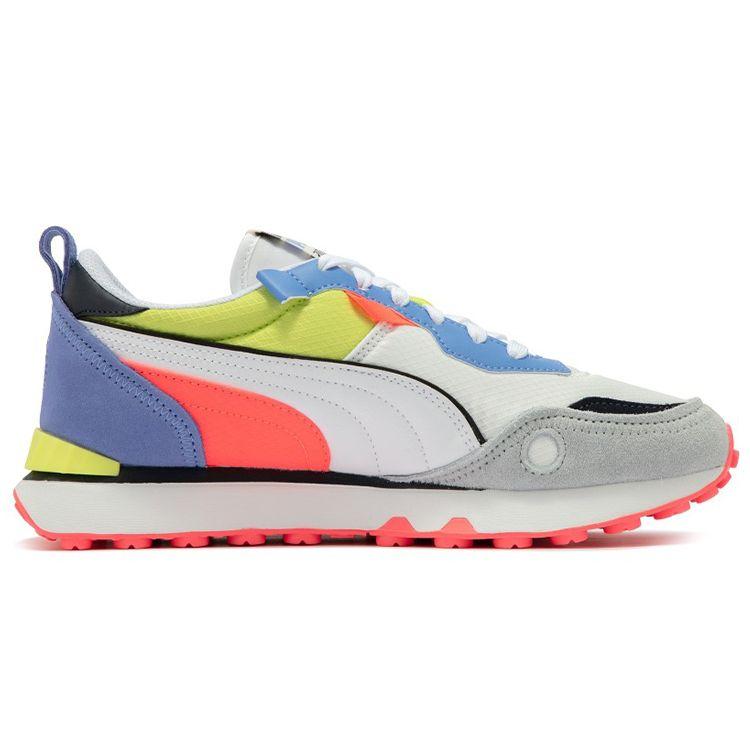 Puma Unisex Future Rider Vintage Sneakers White Blue Pink 387672-07