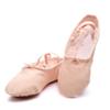 Children's and Adults' Red Canvas Ballet Shoes - Soft Sole Cat Paw Design for Dance Practice
