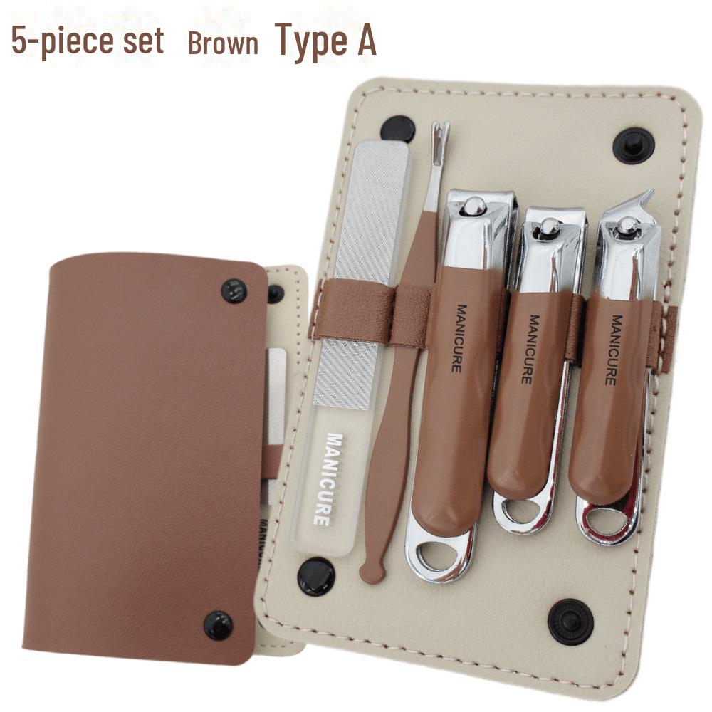 16-Piece Wallet-Style Manicure and Pedicure Set with Hawkbill Pliers, Nano File, and Ear Pick