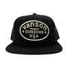 Vanson 885V922 Custom USA Mesh Cap (JP, Alphabet, Free Size, Black)