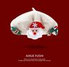 Unisex Winter Character Christmas Bow Beret New Fashion Korean Style Wool Artist Hat Sweet Holiday Red Trendy