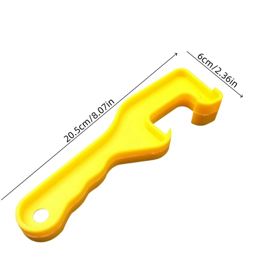 1pcPaint Bucket Lid Opening Tool Manual Effort-Saving Household Lid Opener Paint Bucket Honey Bucket Lid Opening Wrench Plastic