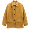 Leather Jacket P Mustard Women Used