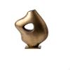 Large Decorative Vase for Living Room Metal Artistic Centerpiece Abstract Hollow