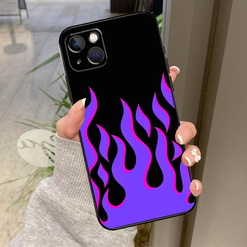 

Синий Красный Огонь Огненный Чехол Для iPhone 16 Pro Max 15 14 12 11 13 17 Pro Max Plus 12 13 Mini 16e 17 Air Задняя Крышка iPhone 12 mini