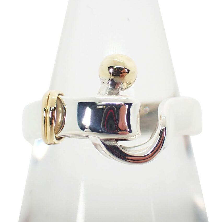 

[Used] TIFFANY 925/750 Hook & Eye Ring / Size 14 / j12-10