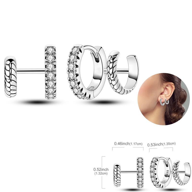 Ladies Sweet 925 Silver Ocean Star Flower Butterfly Design Trendy Earrings Birthday Commemoration Day Fine Sweetheart Jewelry