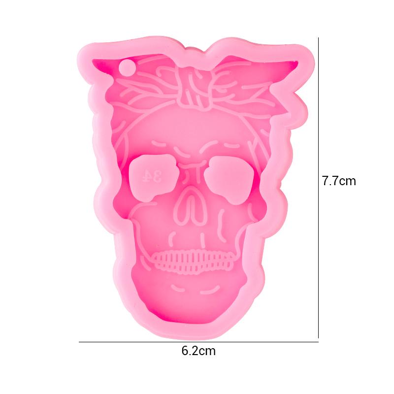 Heart Shape Keychain Casting Silicone Molds Dog Paw Print Resin Molds for Key Chain Pendant Making Epoxy Resin Craft Jewelry DIY