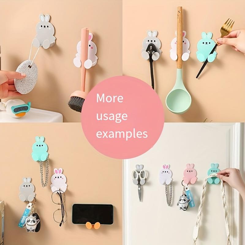 10pcs Multifunctional Hooks for Creative Power Cord Storage Wall-Mounted Kitchen Adhesive Hooks That Require No Drilling