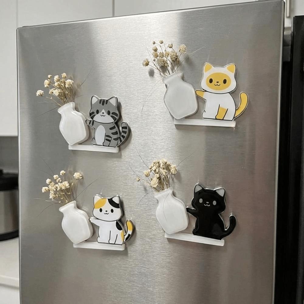 Creative Cat Refrigerator Magnet Acrylic Pet Hair Collector  Fur Collector