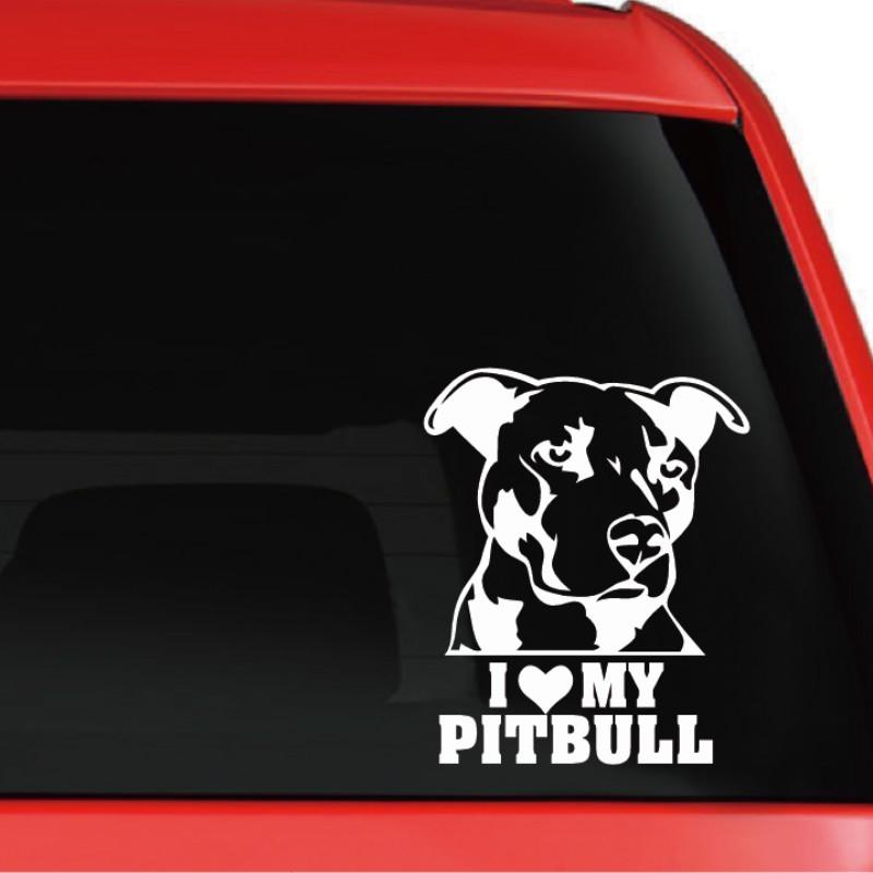 pitbull car decal