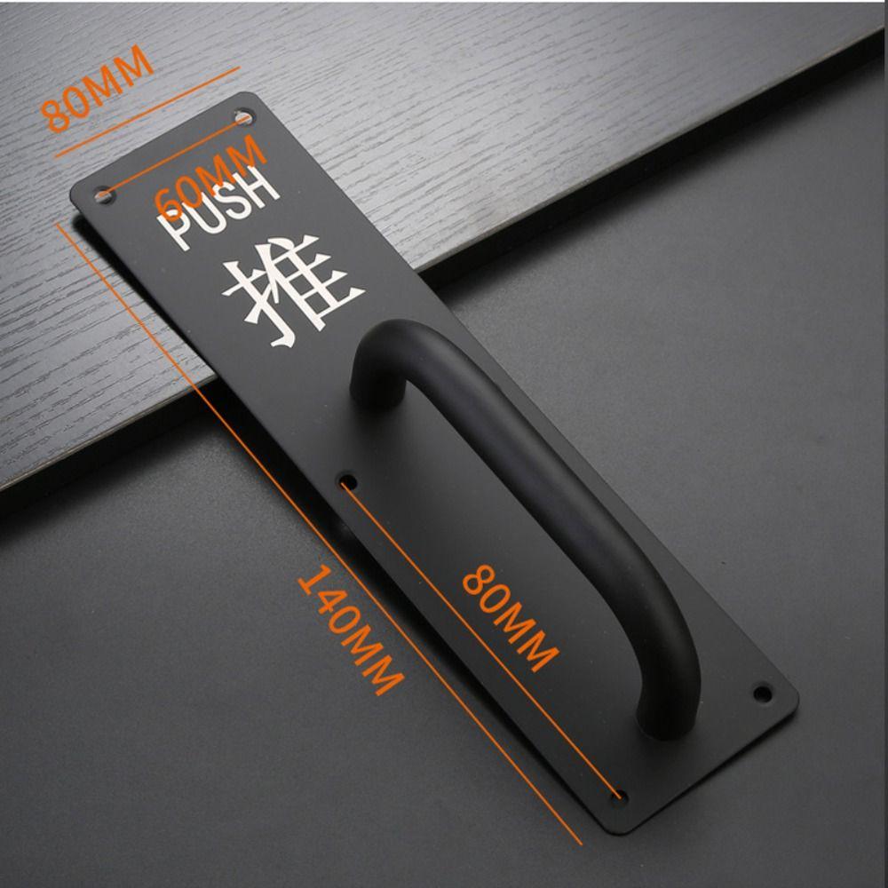 Durable Stainless Steel Door Handle Silver Black D Pull Doorknob Door Handgrip Office