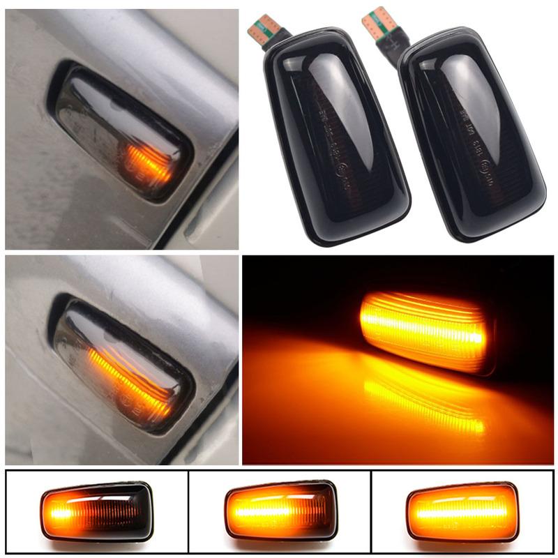 2pcs Signal Lamp Led Side Marker Light Side Indicator 12V Panel Lamp Side Repeater For Peugeot 406 (Coupe)